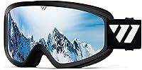 Vista 10 de WISTON OTG - Gafas de esquí y snowboard para hombres, mujeres y jóvenes, 100% protección UV W1