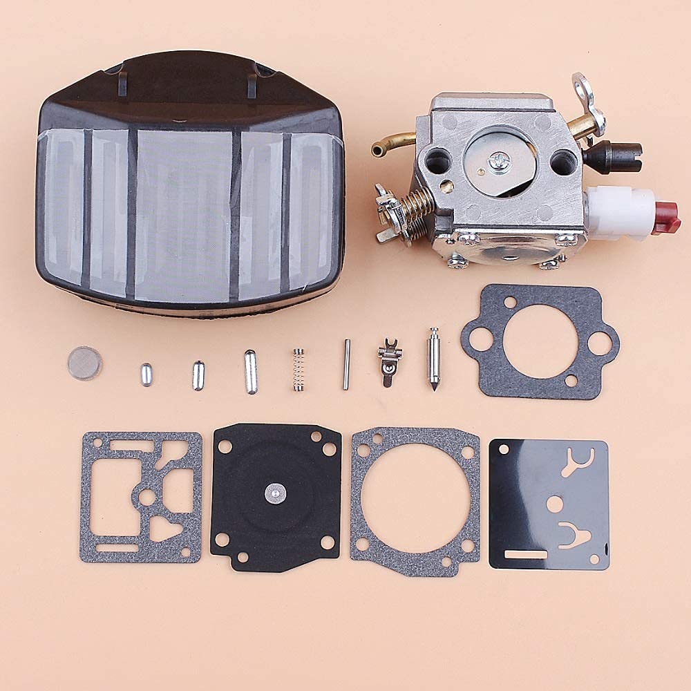 Carburador Carb Filtro de Aire Kit de reparación Compatible con Husqvarna 359357 357XP Jonsered 2159 Motosierras Zama C3-EL18B RB-163 Piezas de Motosierra