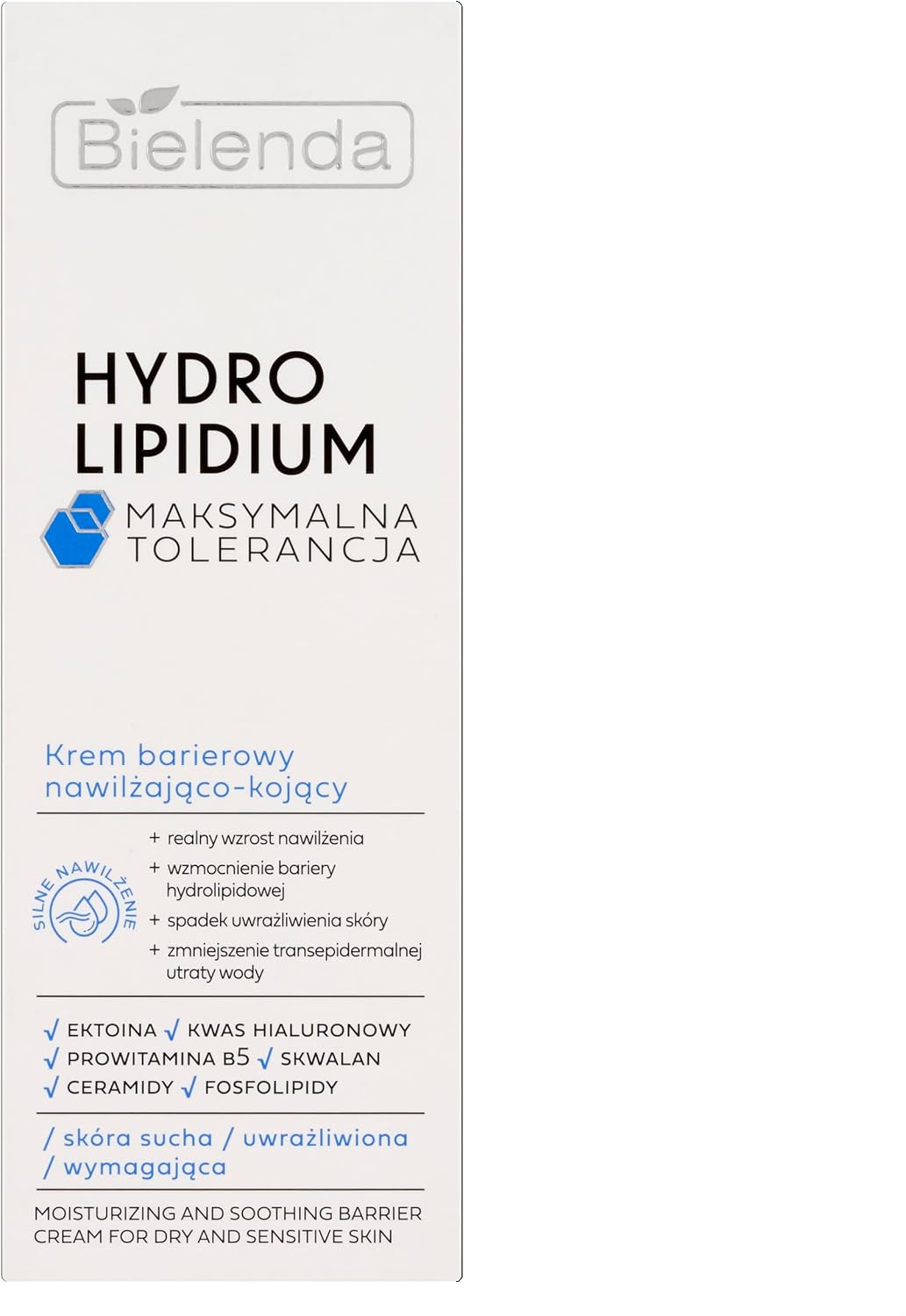 Bielenda Hydro Lipidium Barierowy Kojąco Nawilżający Krem Do Twarzy 50ml