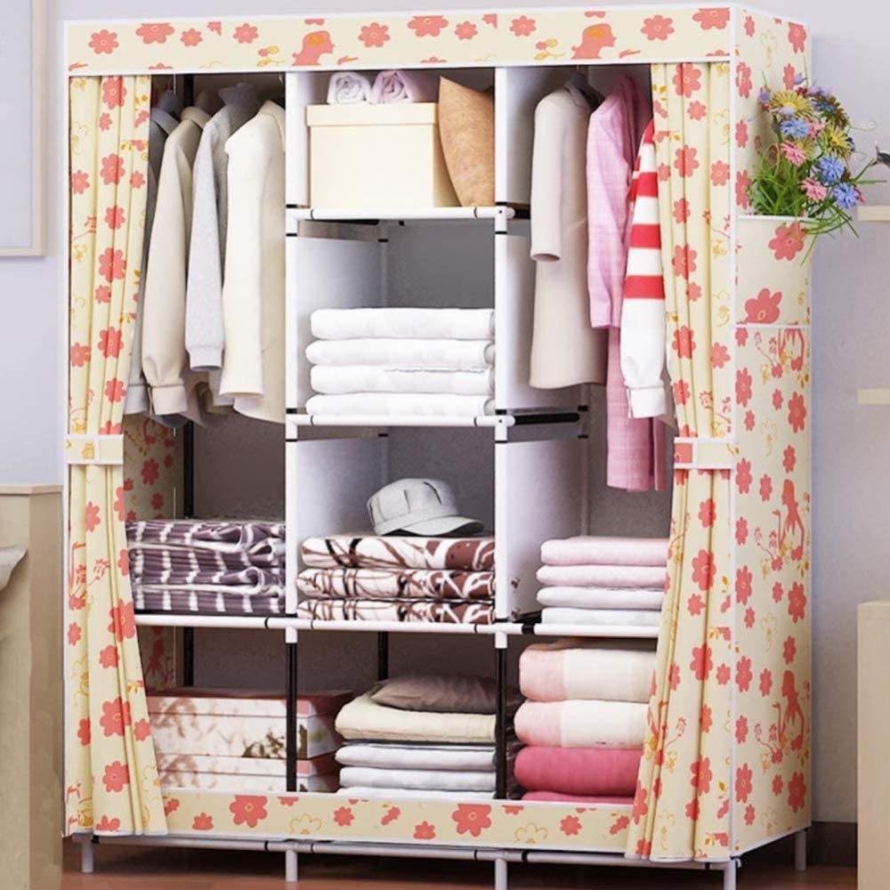 Armoire en tissu pour placard portable de chambre d'étudiant G
