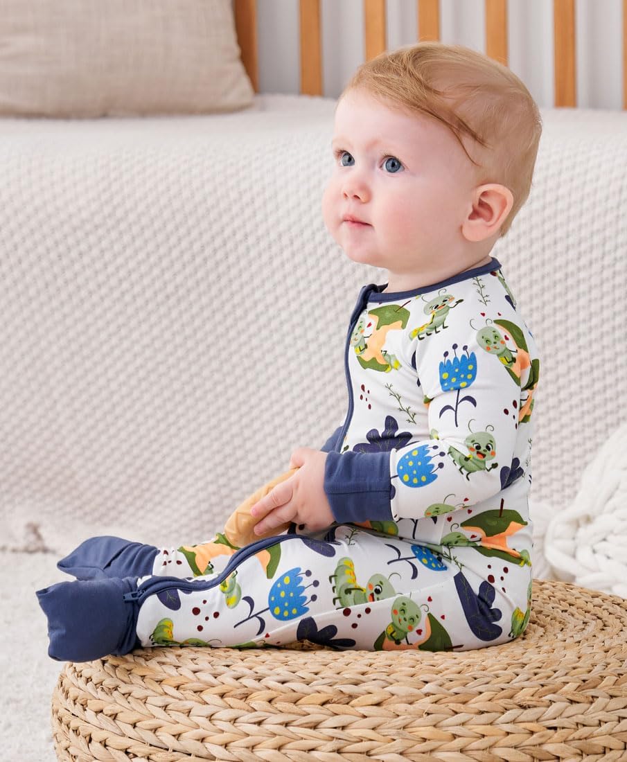 Baby Viscose from Bamboo Pajamas - Infant Boys Girls Footless Zippy Pjs Sleep 'N Play Clothes - One Piece Romper - Image 3