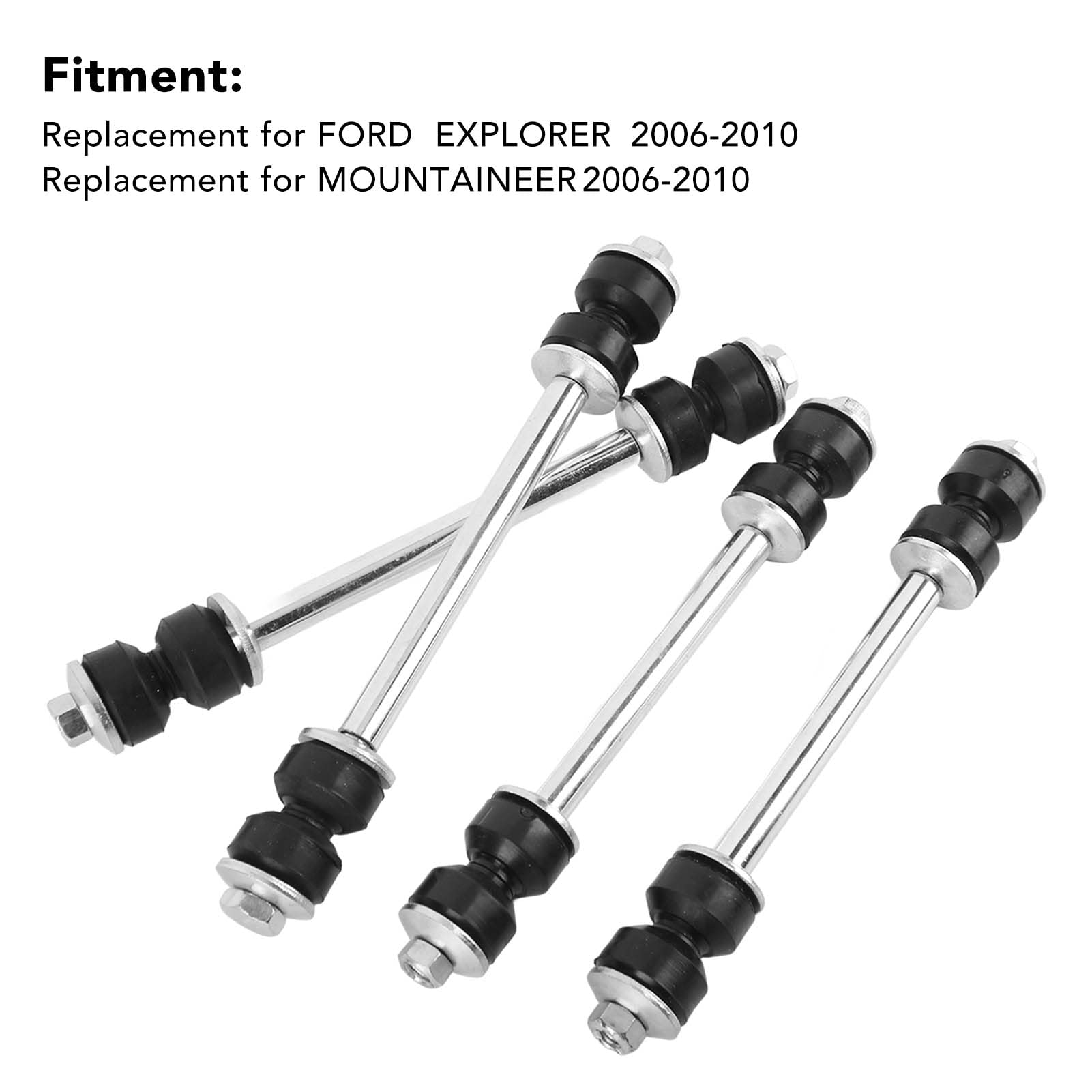 aqxreight Zestaw łączników Sway dla Mountaineer 2006-2010 | Front and rear replacement, K7275 compatible, suspension stabilizer end link, steel construction