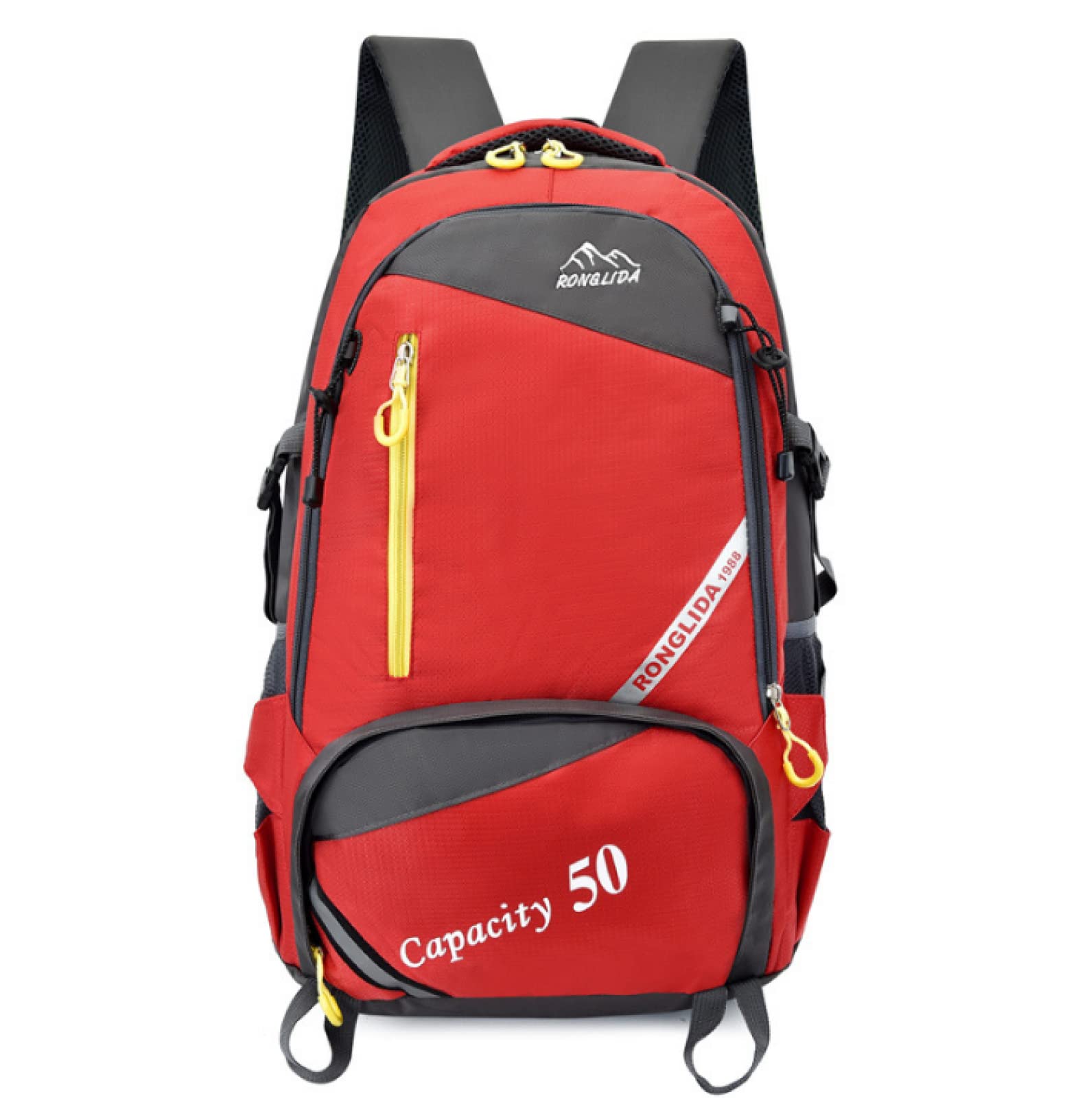 Zaino unisex da 50 litri Borsa sportiva da escursionismo all'aperto Zaino in nylon Alpinismo Zaino da campeggio