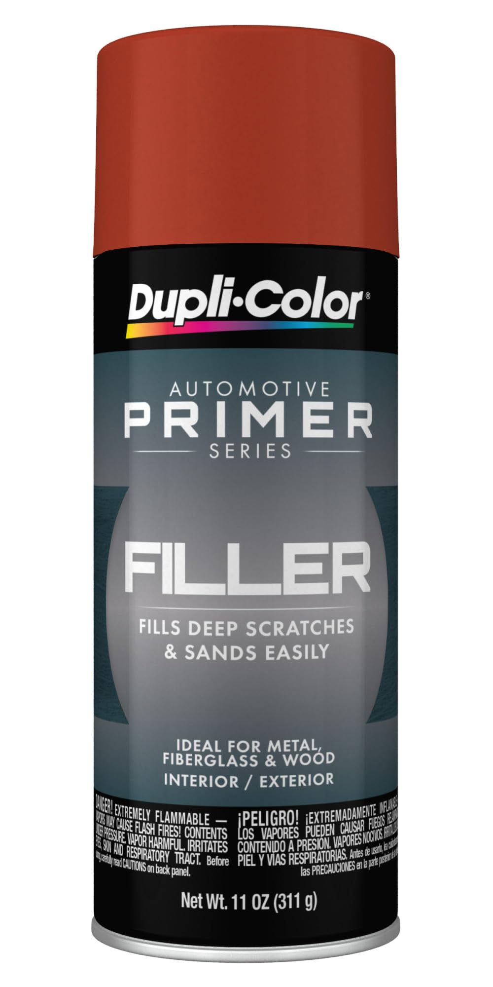 Dupli-Color Multi-Purpose Filler Primer, Red Oxide, 11 oz