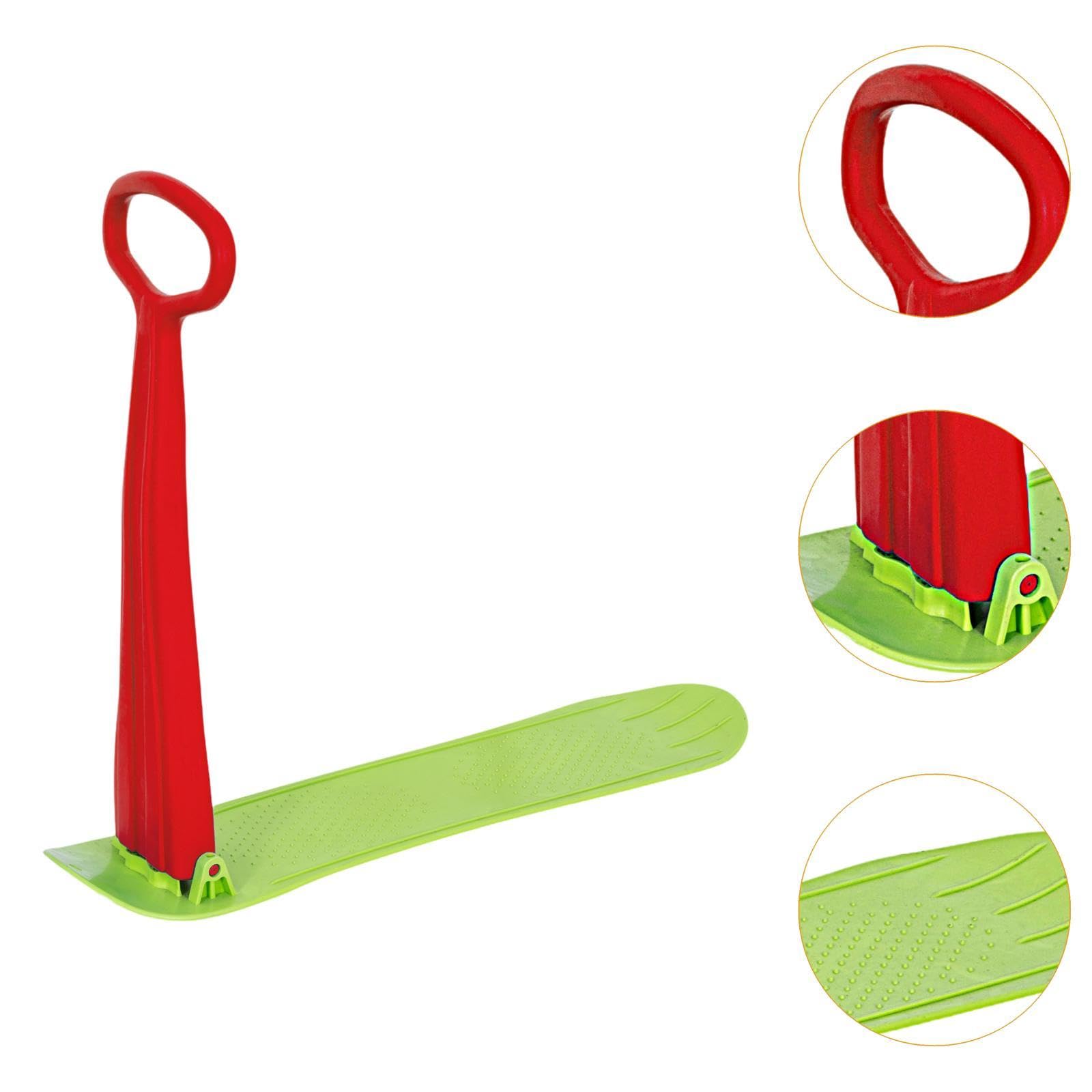 Luge à Neige, Patin à Neige Compact et Portable, Planche à Neige avec Guidon pour 4 Ans et Plus, Extérieur