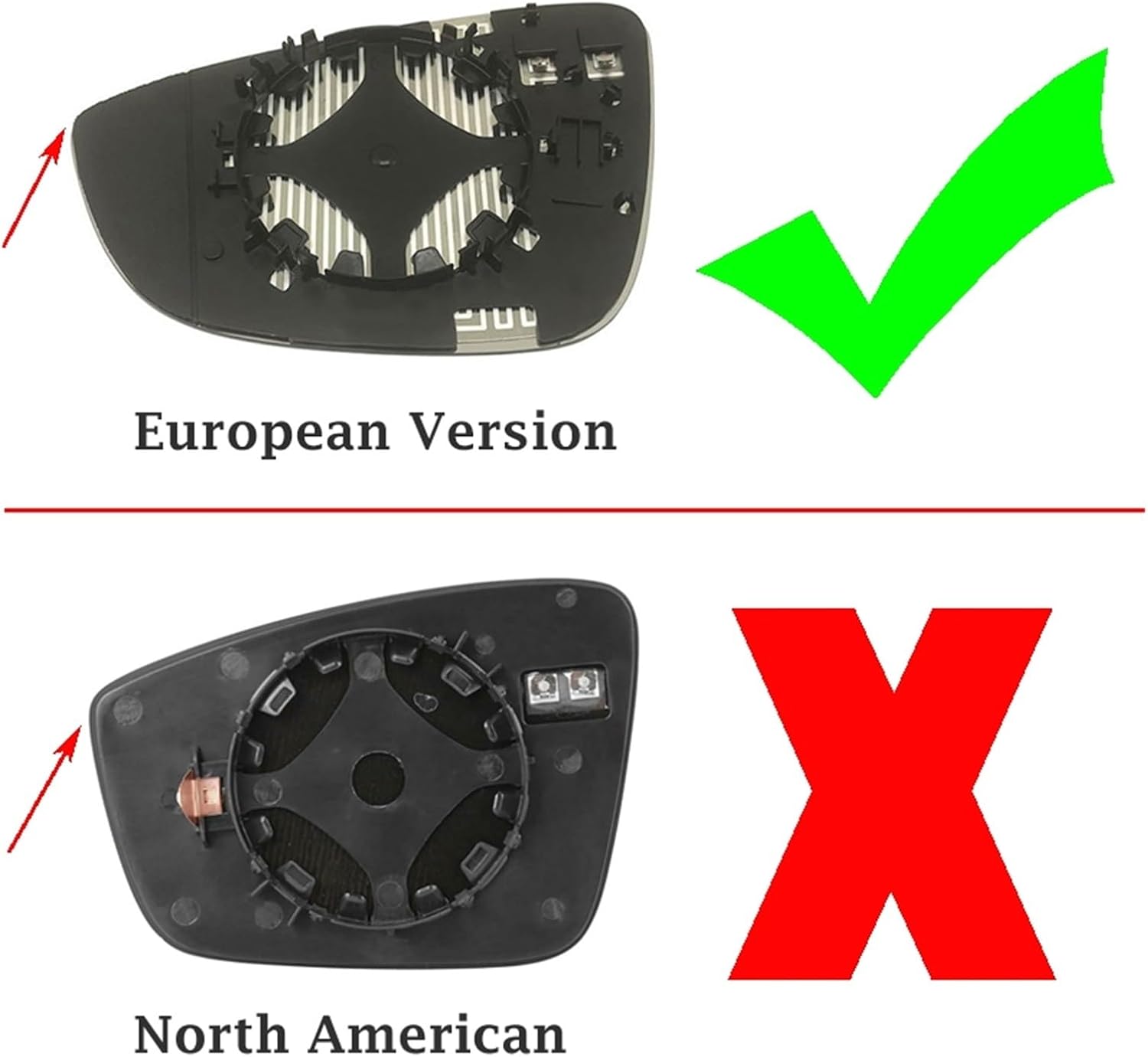 自動車 外装 ミラー レンズ ジェッタ 用 MK6 用 2011 2012 2013 2014 2015 2016 2017 201