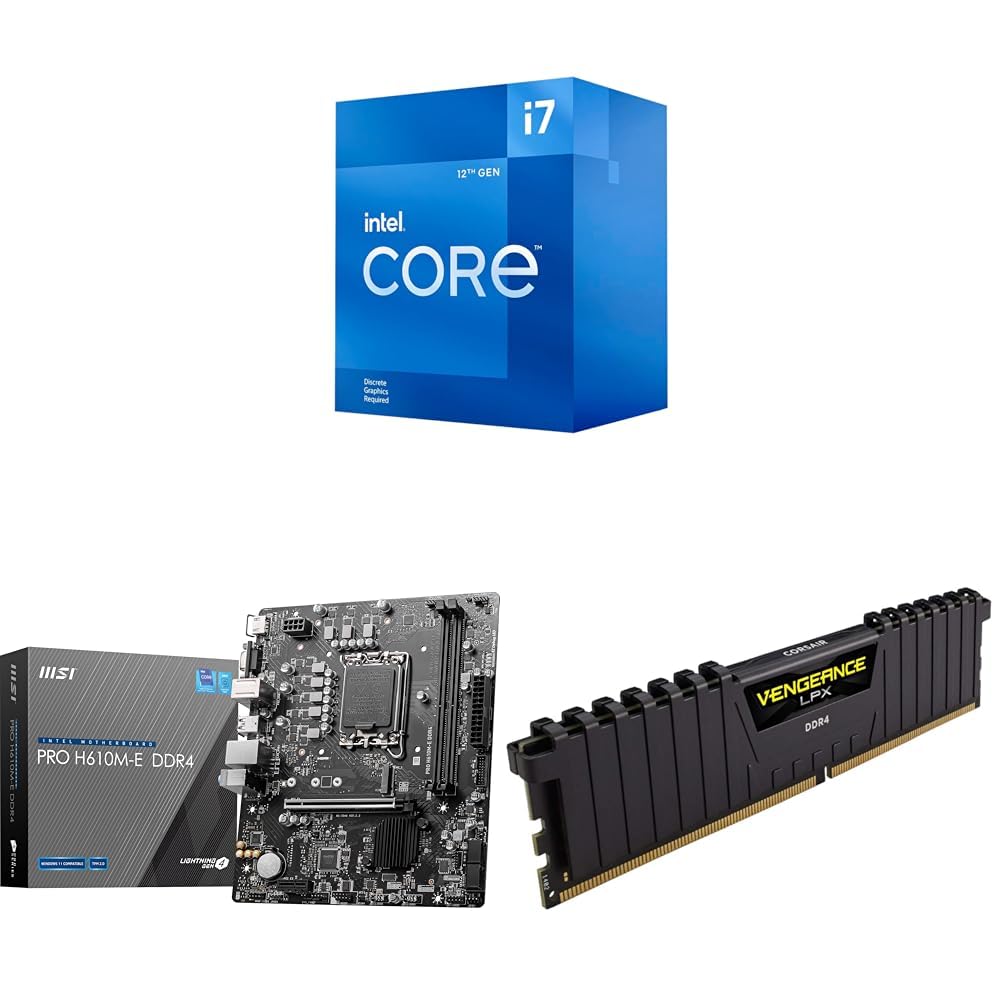 Amazon.in: Buy Intel 12th gen i7+Msi H610 Motherboard+Corsair 16G