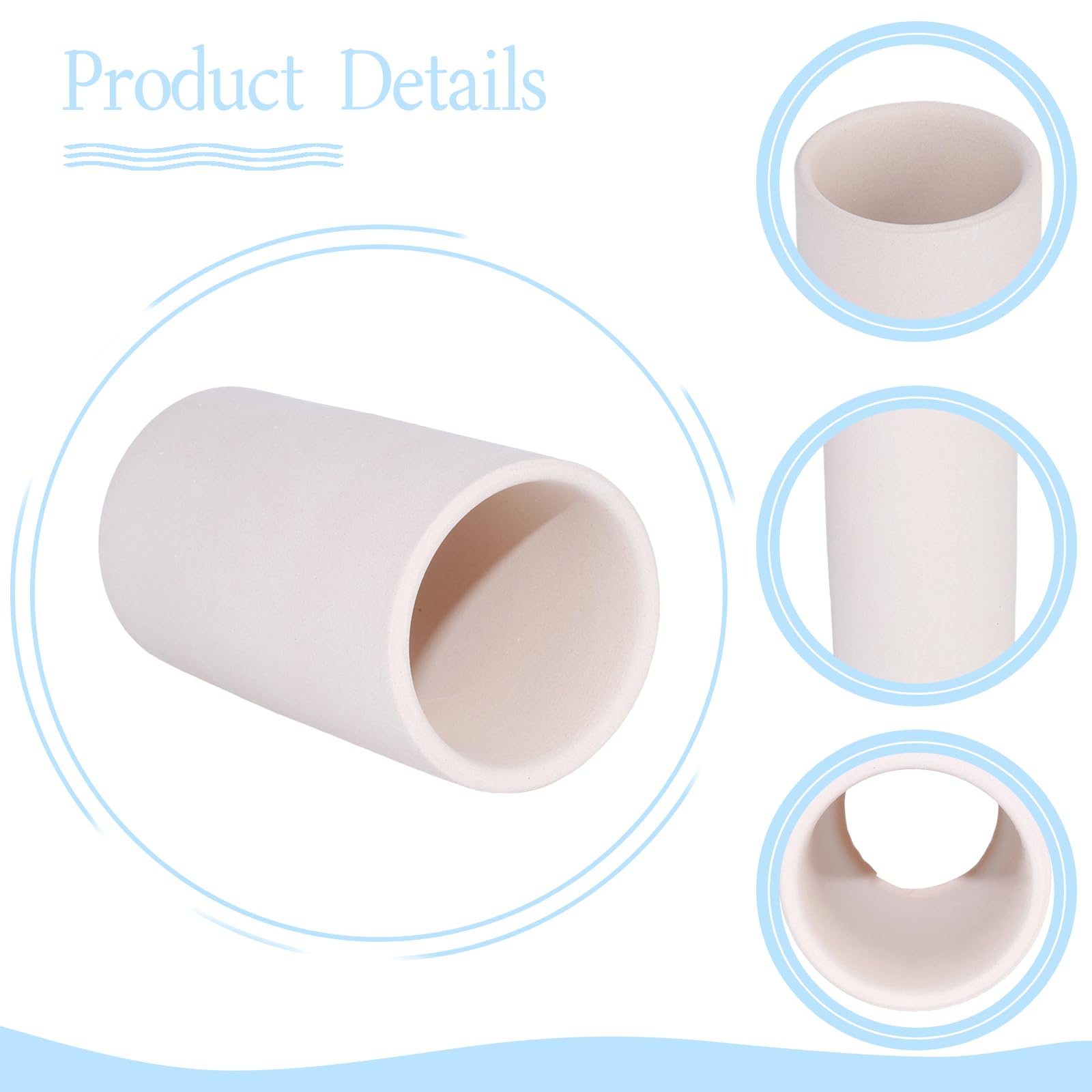 MC MEICHUANG Ceramic Shrimp Breeding Cave, 1-Tube Aquarium Hiding Shelter for Betta & Cherry Shrimp, Free 10 Duck Accessories - Image 3