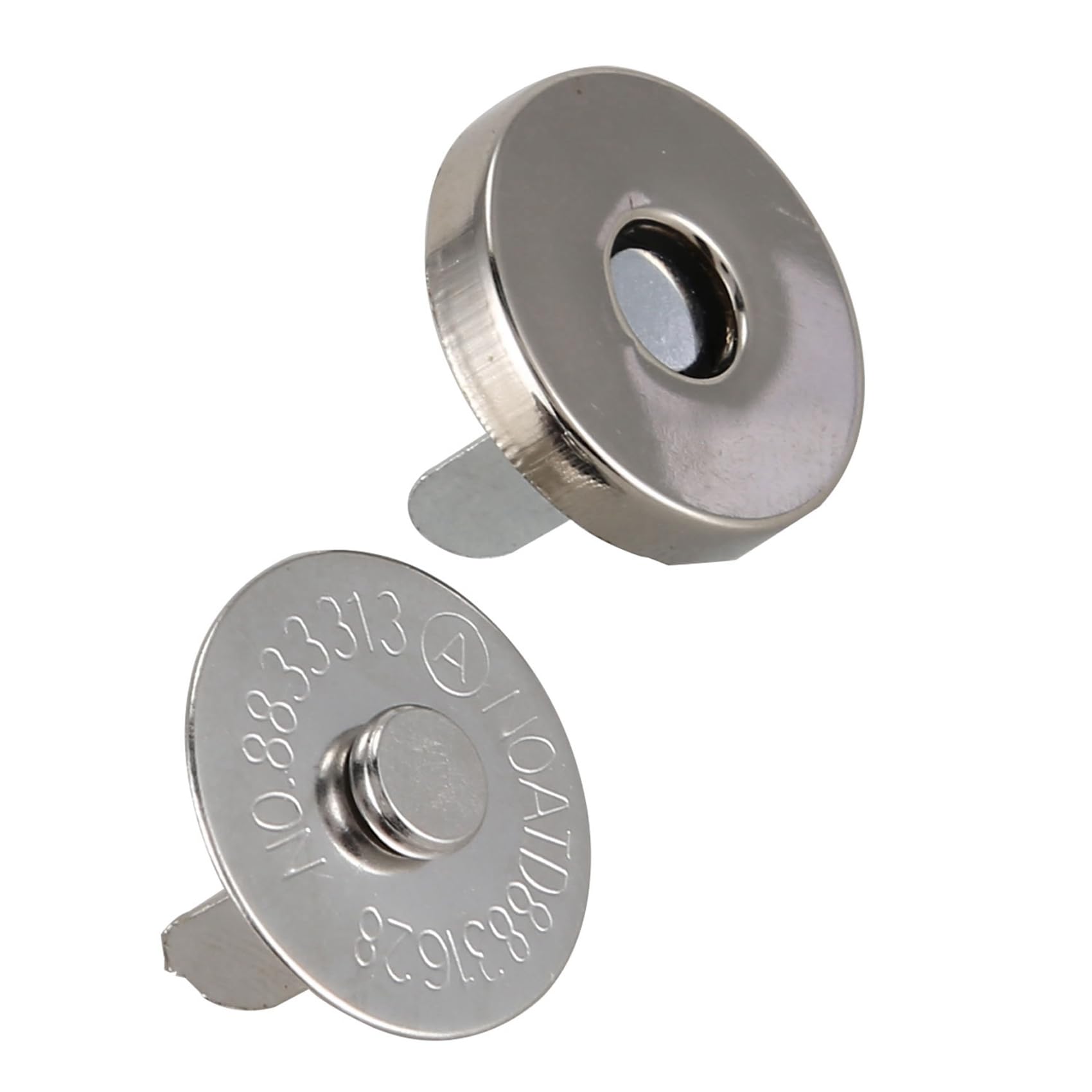rieder 200 Juegos de Broches de de Botón Magnético de 18 mm - para Coser, Manualidades, Monederos, Bolsos, Ropa,