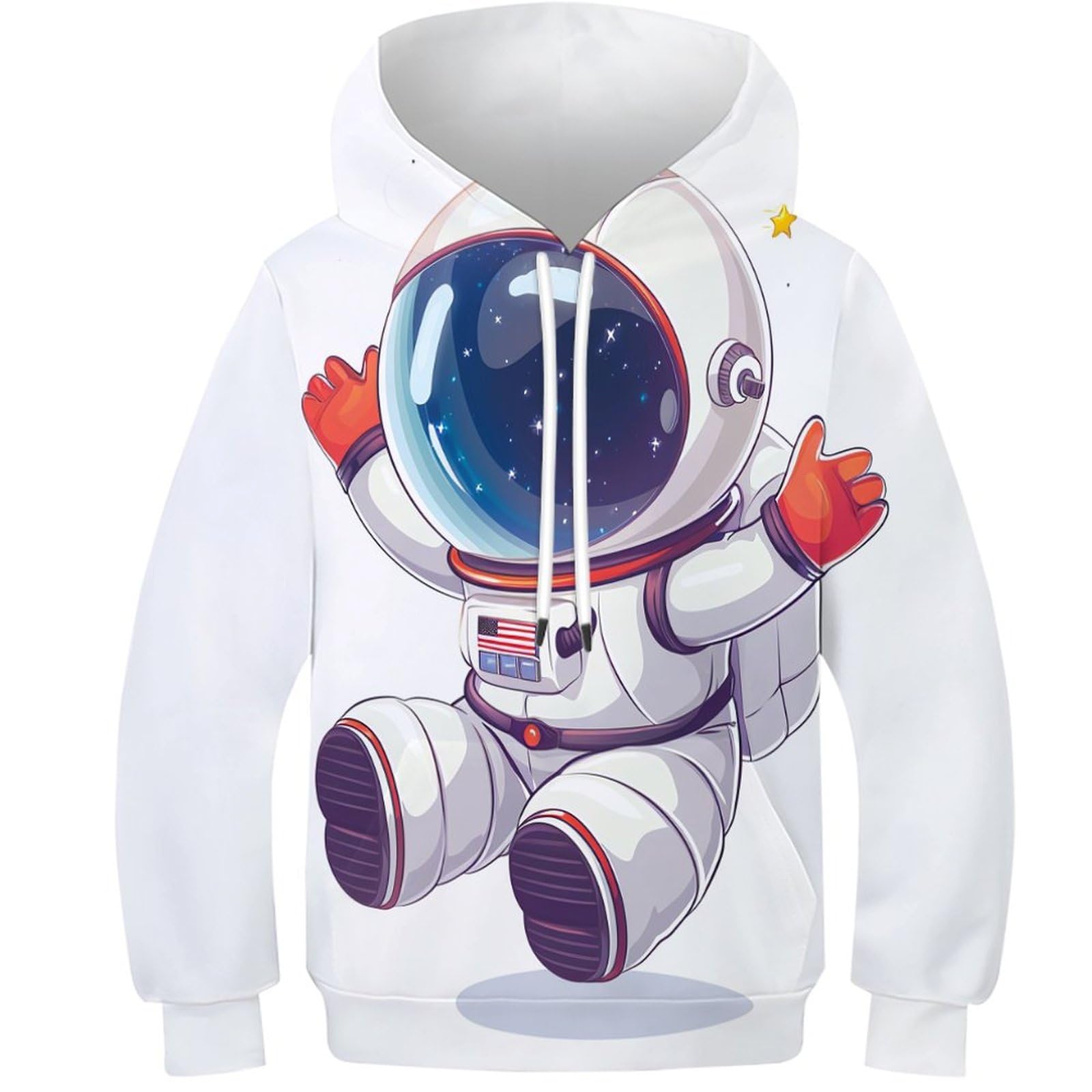 Sweat pull à capuche astronaute 3D : cadeau parfait garçon 12-14 ans - 8