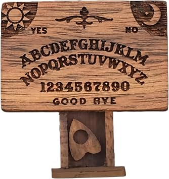 Miniature Spirit Board | Wooden Divination Tool | Talking Spirit Board with Planchette Box | Handcrafted WoodenBoaard for witchcraaft Home Decor Occult Display Family Fun Friends Party Decoration Game