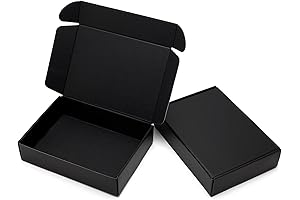 Black Shipping Boxes for Business, Letter Size (25-Pack)