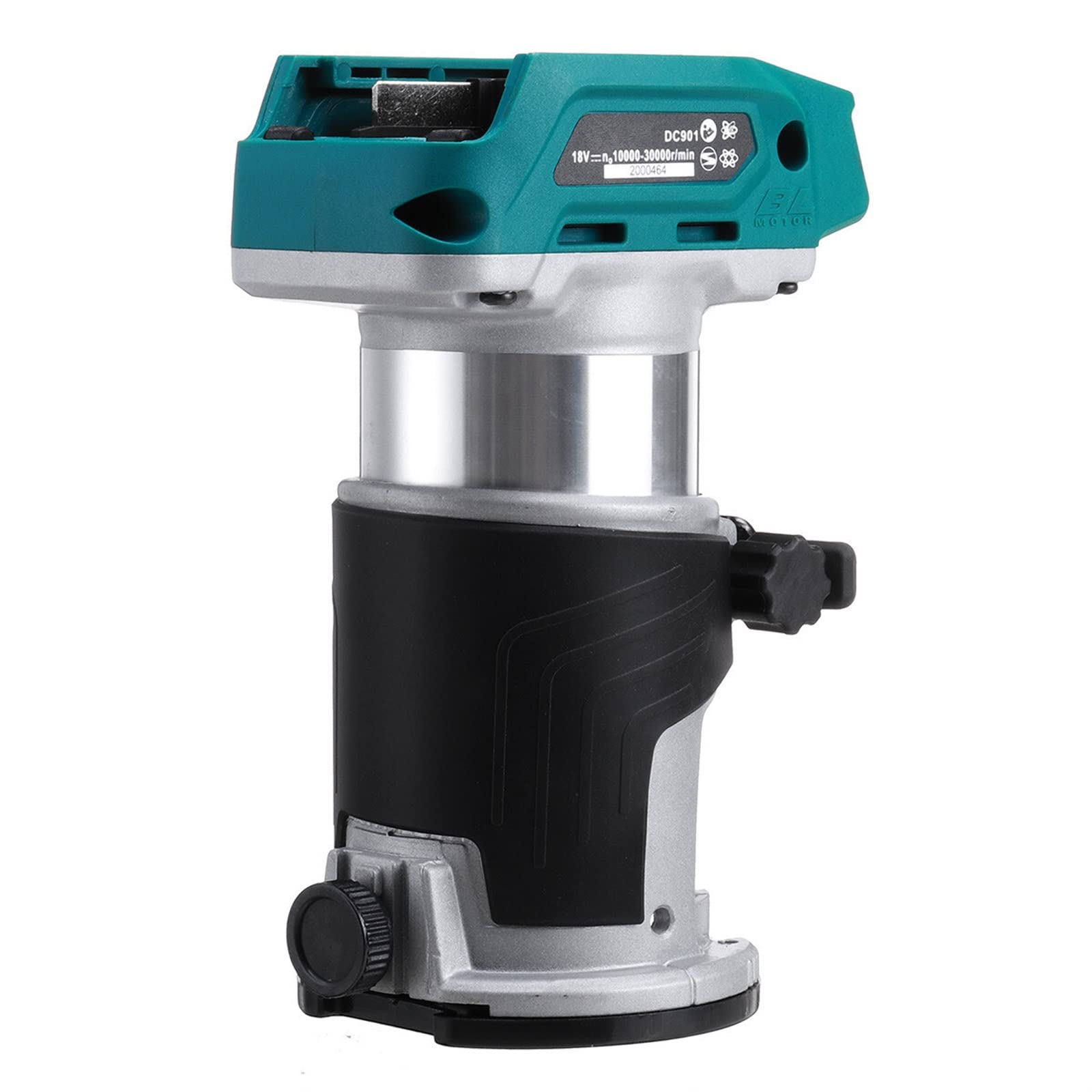 Fresadora de Madera Rebajadora Eléctrica, Recortadora manual eléctrica sin escobillas de 5 velocidades, enchufe inclinado inalámbrico, enrutador de madera, grabado de carpintería for batería de 18V pa