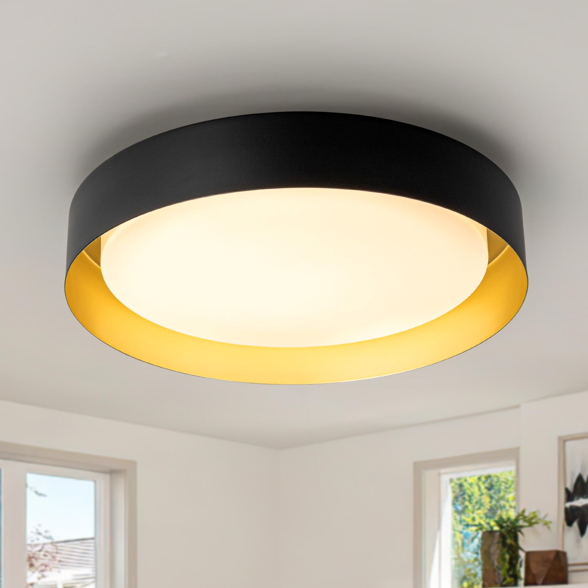 TIAZFCA 12 Inch LED Flush Mount Ceiling Light, 18W Flush Mount
