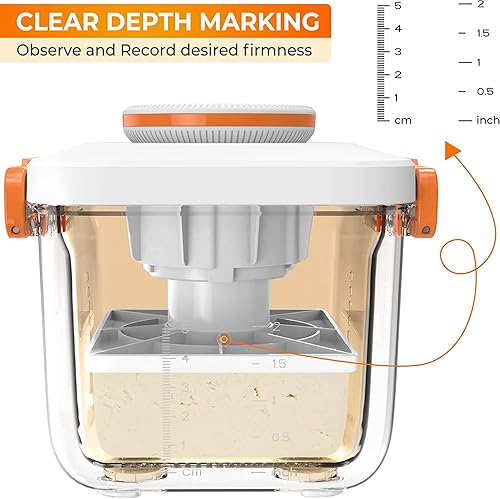 Miniatura 6 de Prensa de tofu ajustable con ajuste de presión de 2 niveles, apta para lavavajillas y sin BPA, prensador de tofu para tofu firme de 8-20 onzas y