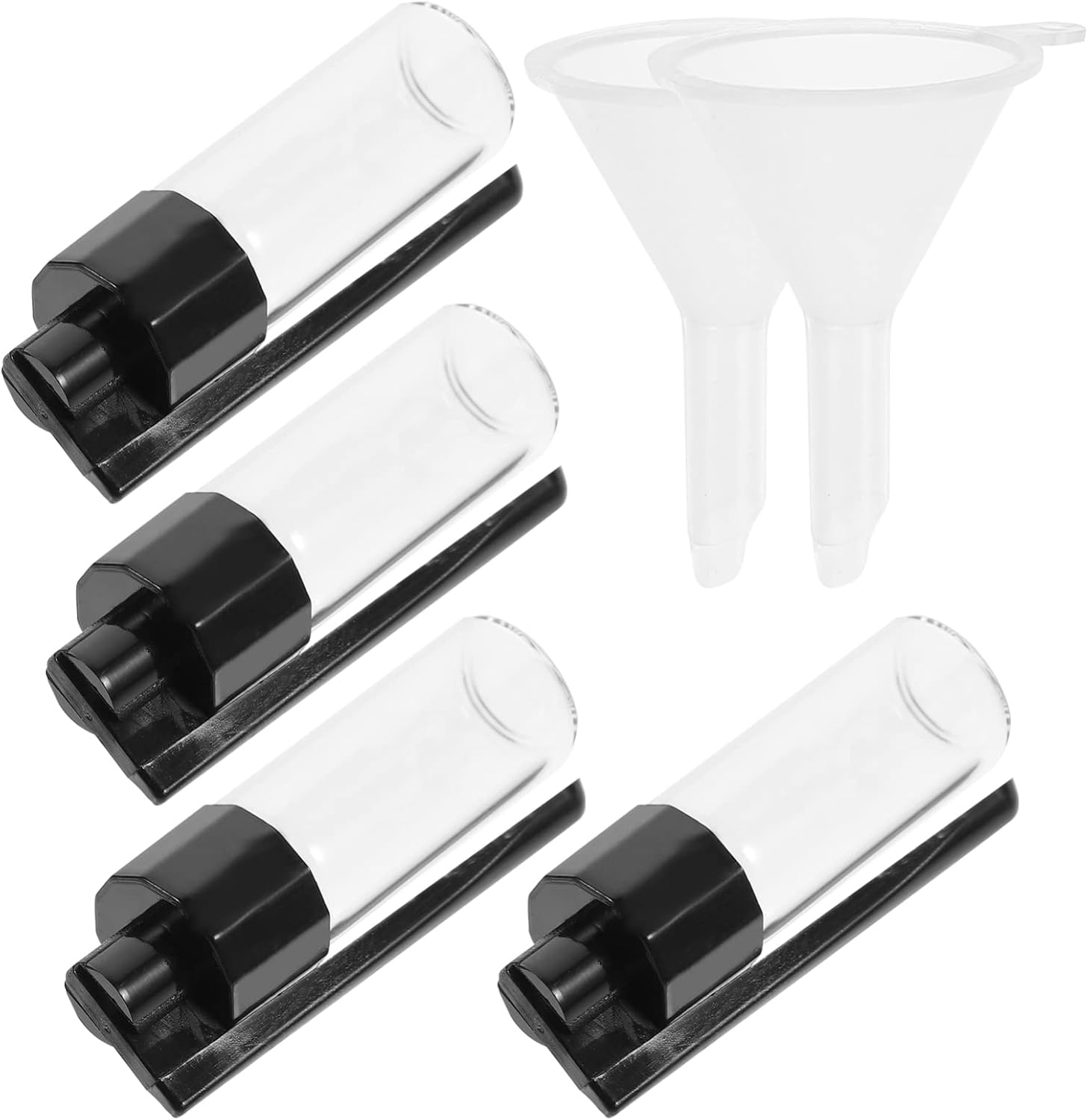 6 pieces snuff box, snuff bottle, colourful small pill box, transparent