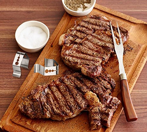 Littlegood Universal A Style Meat Thermometer Probe Clip For Ambient Temperature Reading Upgraded Meat Thermometer Probe Holder For Bbq Smoker Oven Grill (Set Of 2) #TOP4