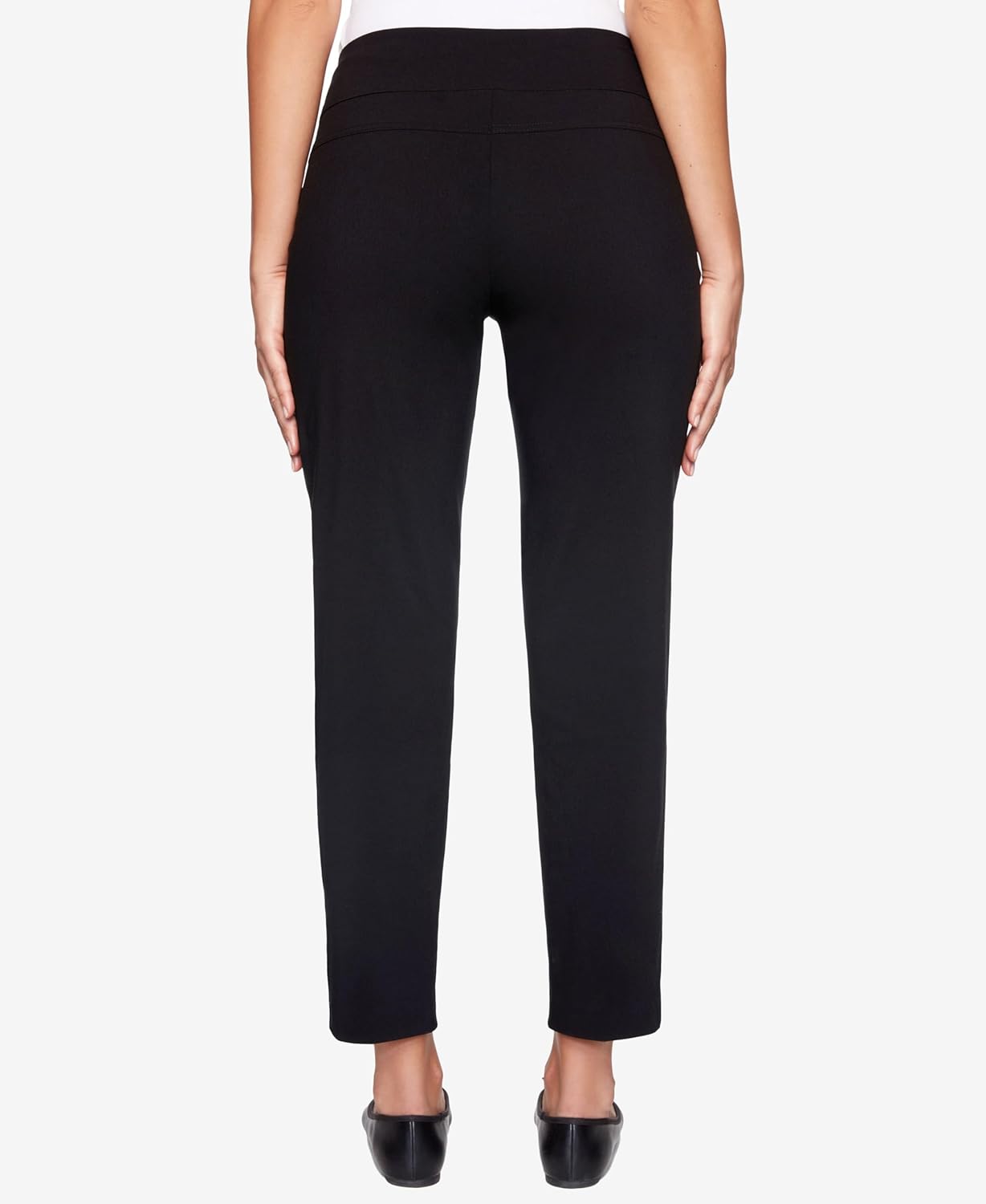 Ruby Rd. Womens Ruby Rd. Womens Mid-Rise Pull-on Straight Solar Millennium Tech Ankle Pant - Image 5