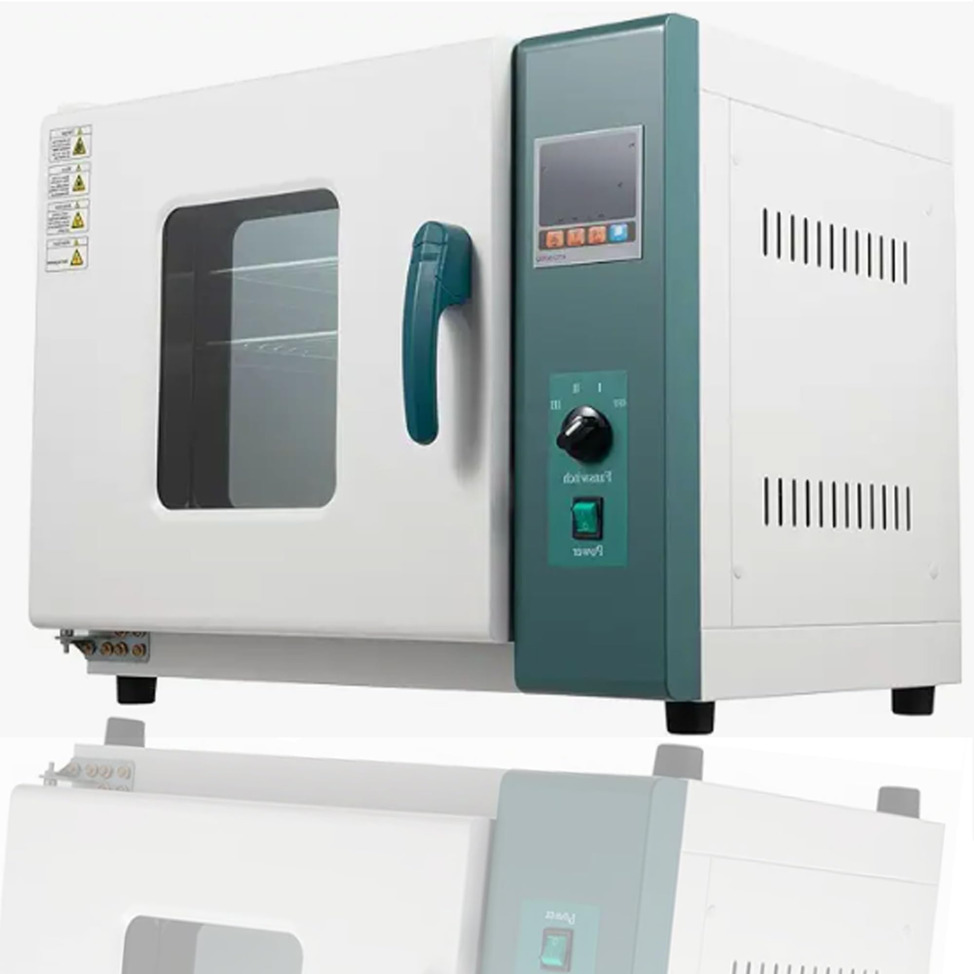 Forno essiccazione da laboratorio 110V 1000W 45L, forno polimerizzazione | Stufa essiccazione a convezione forzata 45L/12Gal con display LCD e doppio vetro temperato per industria e scuole