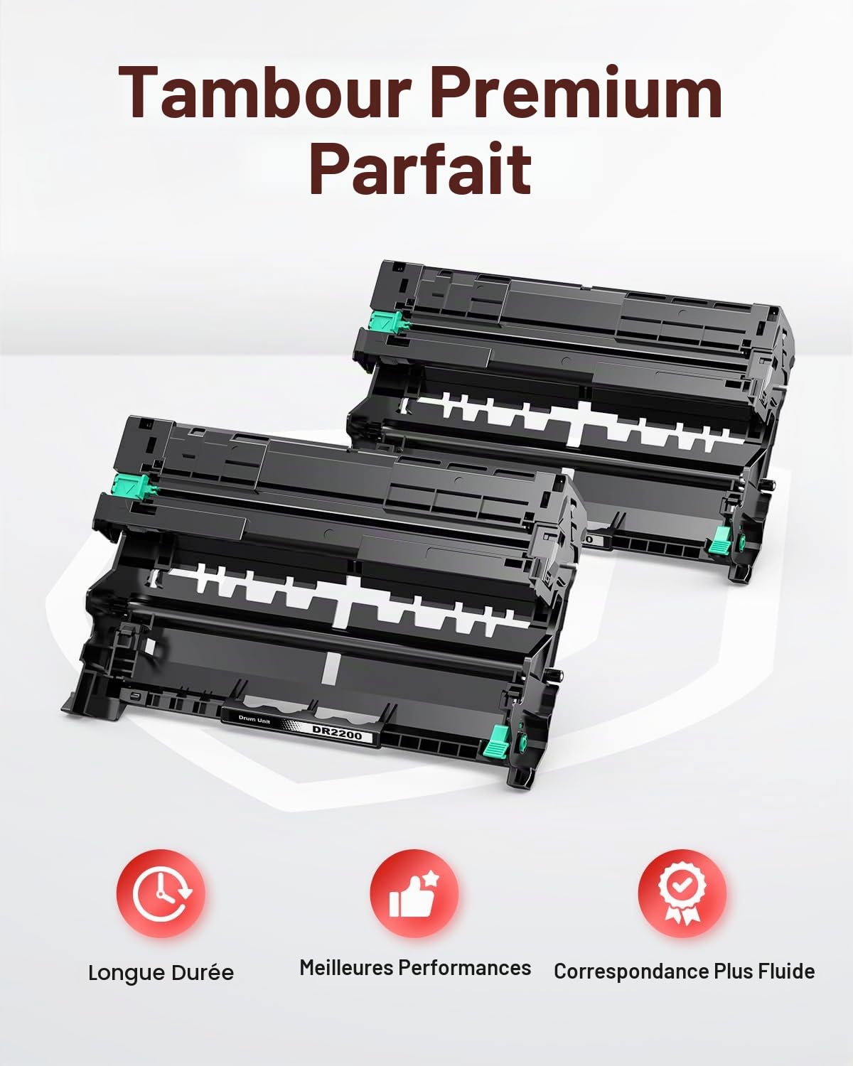 DR3400 DR-3400 Unité Tambour pour Brother DCP-L5500DN L6600DW HL-L5000D L5100DN L5100DNT L5200DW L6250DN L6300DW L6300DWT L6400DW L6400DWT MFC-L5700DN L5750DW 6800 DW. L6800DWT L6900DW