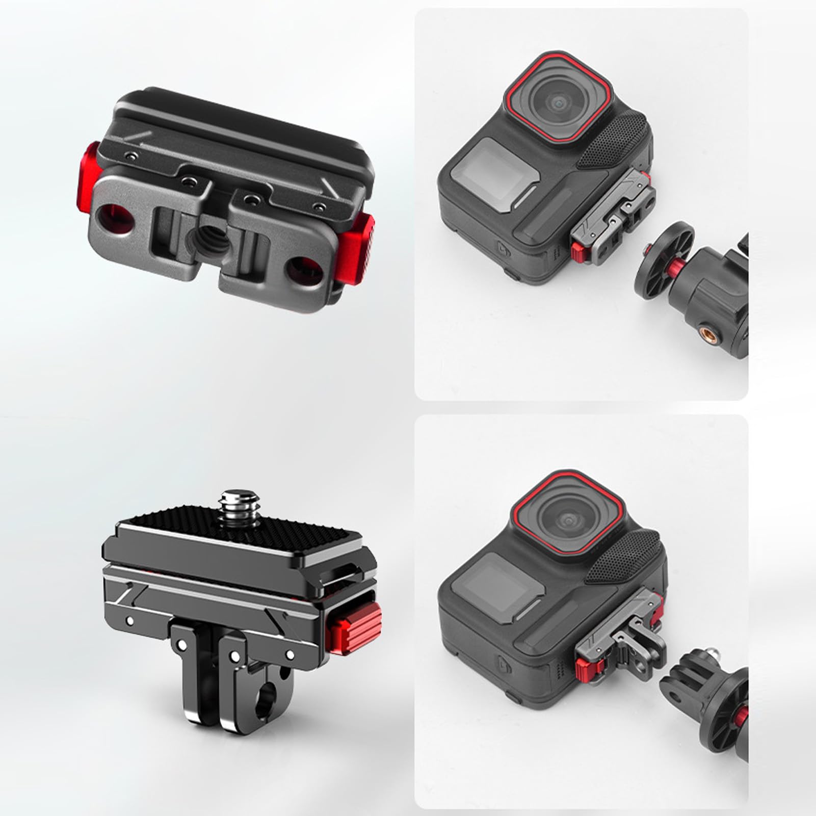 Montaje de Liberación Rápida Magnética Compatible con Ace Pro 2, para X5, X4, X3, X2, Go3 y Otras Cámaras de Acción