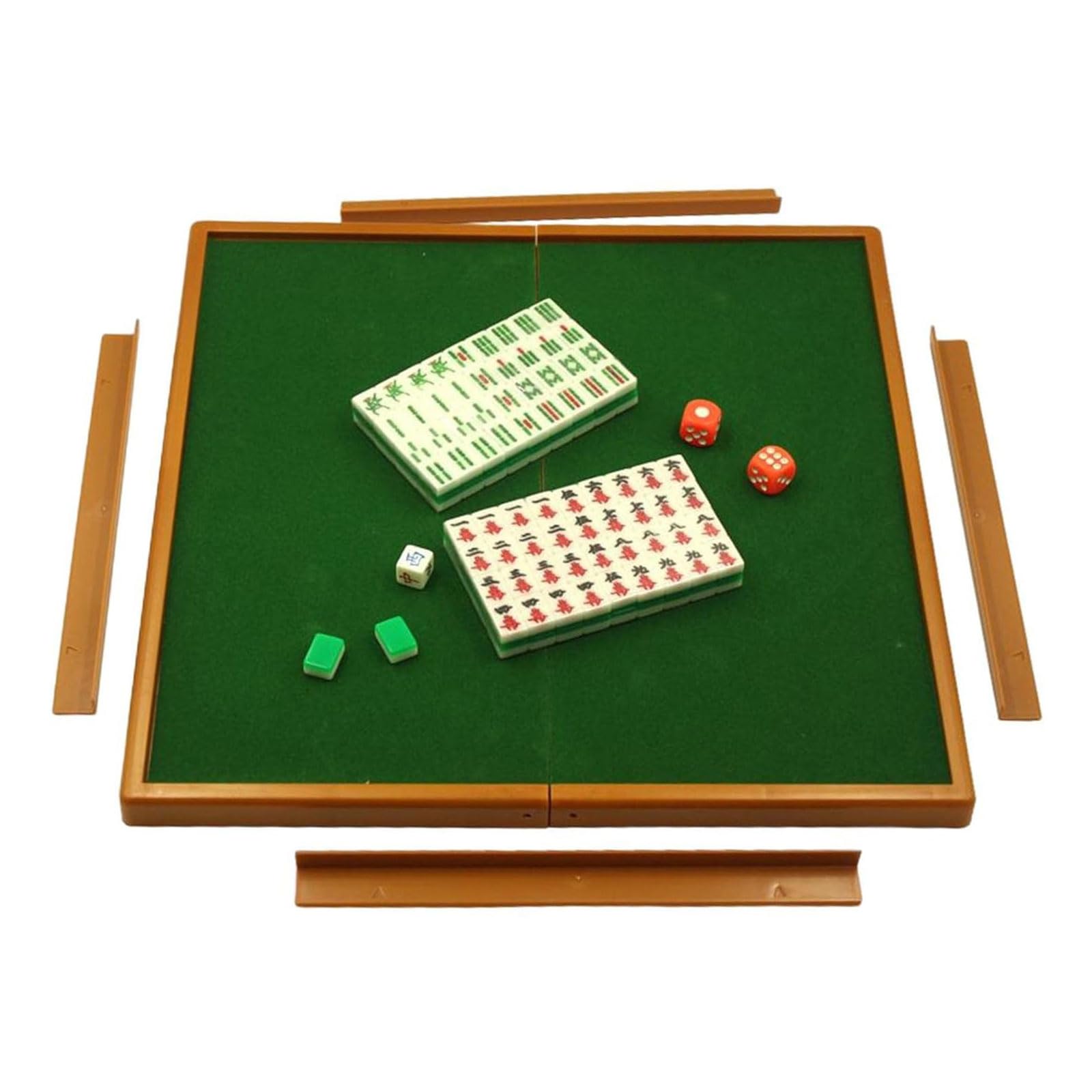 最新のタイルゲーム麻雀セット4サイズ麻雀コンポーネント3.74.2cm