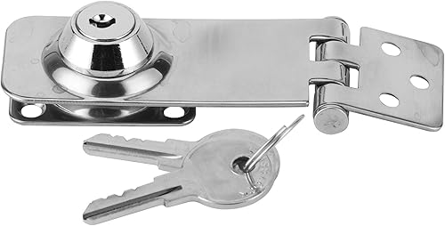 Miniatura 7 de Cerrojo de bloqueo, 304 de acero inoxidable con llave, cerrojo de bloqueo de plata para barco, yate, pesca, accesorio marino