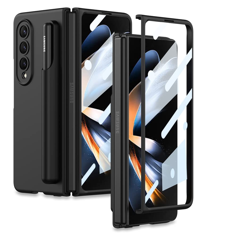 Midkart Liquid Soft Silicone Cover with Detachable Pen Holder Compatible with Samsung Galaxy Z Fold 4 with Front Glass Cover Lightweight Anti-Scratch Anti-Smudge Protective Case, Beige (B0BLH8YGGN) Amazon Price History, Amazon Price Tracker