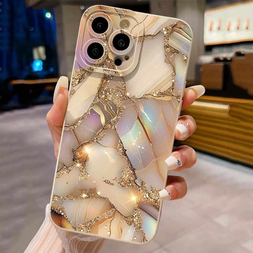 Coque iPhone 13 antichoc marbre doré anti rayure et chute - 8