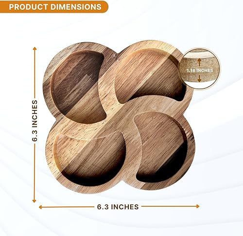 Miniatura 10 de Bandeja de madera con flores de cristal para piedras, muestra tus cristales y piedras curativas, soporte de cristal para exhibición de piedras,