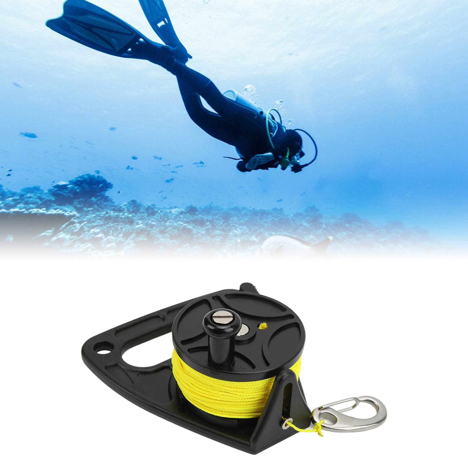 Mulinello Da Immersione ZAWELIYO Con Filo Nylon 46m, Per Snorkeling E Sport Acquatici