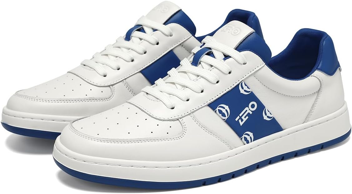 ZRO Men's Business Casual Leather Sneakers - Breathable Genuine Cowhide Lace-Up Shoes for Office & Outdoor - Image 7