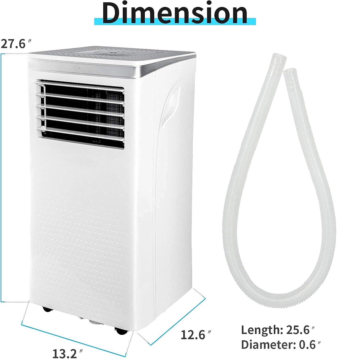 Buy Fullwatt 10000 Btu Portable Air Conditioner With Remote Control Led Touch Screen Air Conditioner Unit With Cooler Dehumidifier Function 4 Wheels 2 Fan Speed 24h Timer For Bedroom Office Online In Indonesia B092d5yn6q