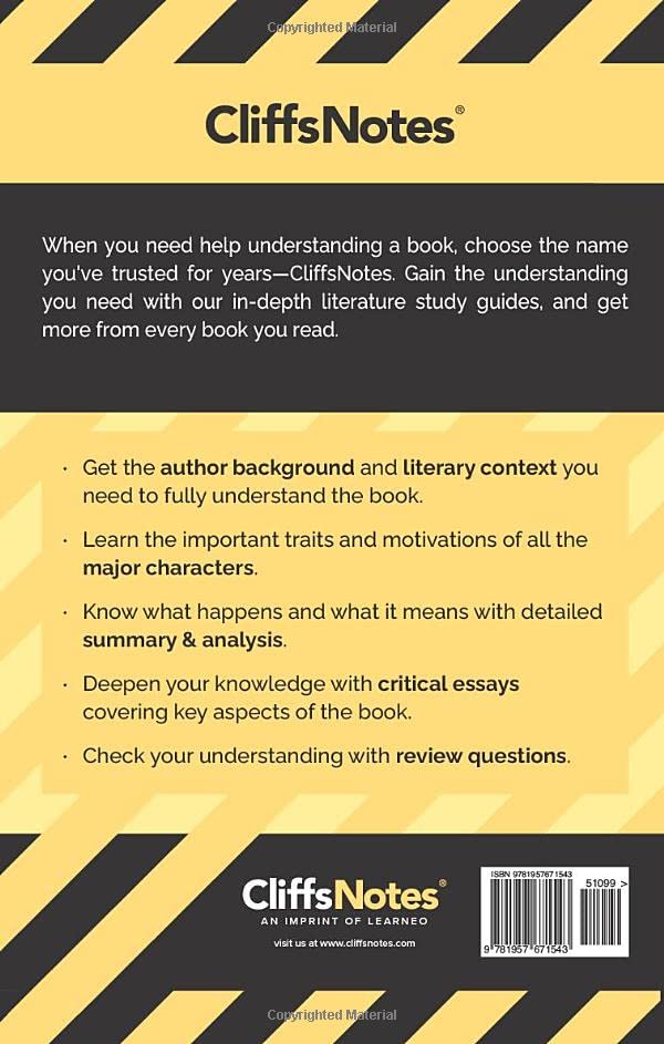 CliffsNotes Study Guide on Fitzgerald's The Great Gatsby (Literature Notes)