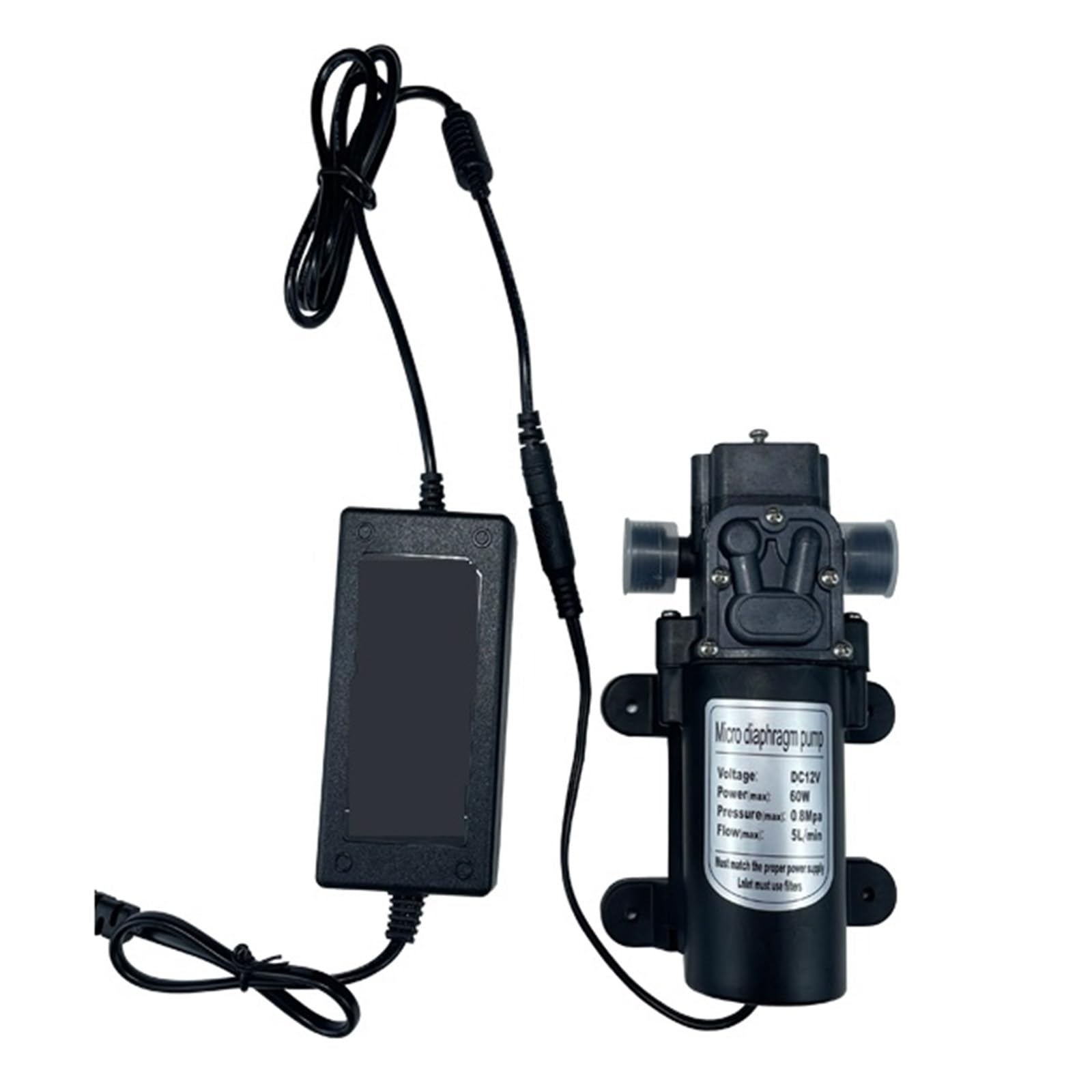 Pompa Nebulizzante 12V Spruzzatore D'acqua A Membrana Booster Ad Alta Pressione 160PSI Portata Pressione Soddisfano Esigenze Applicative(Pump)