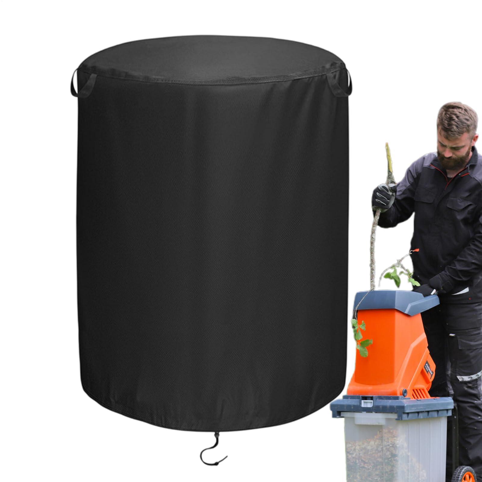Cubierta para trituradora de madera, cubierta eléctrica para trituradora de hojas | Protección impermeable para astilladoras de madera, accesorios de herramientas eléctricas a prueba de polvo