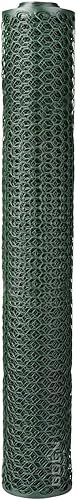 Miniatura 9 de Boen - Rollo de valla temporal de malla de alambre de pollo hexagonal de plástico (4 x 75 pies - Negro) - Red de plástico para cercas temporales o