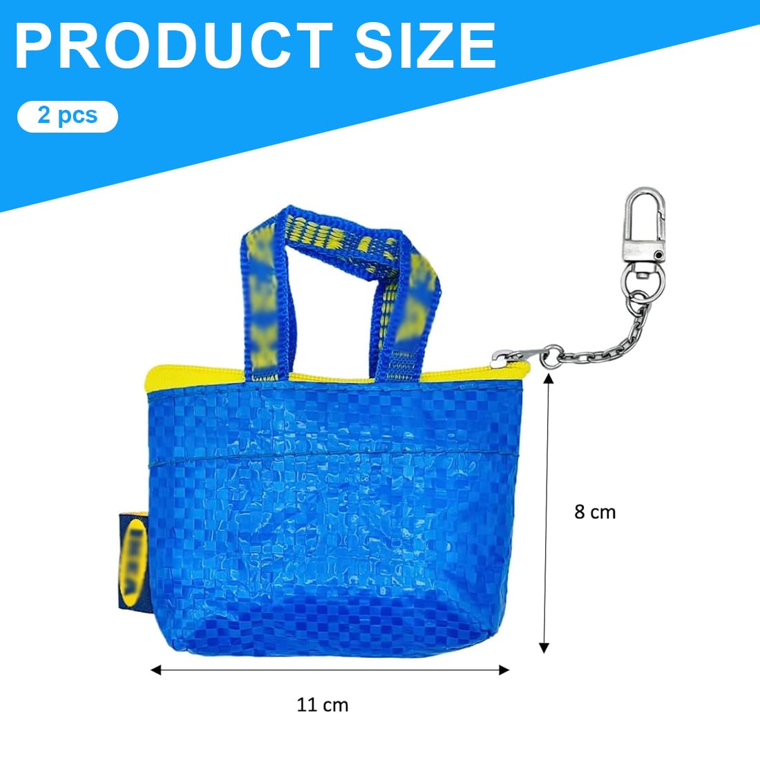NHQZ Sacs à clés et Porte Monnaie Petit Format, 2 pièce