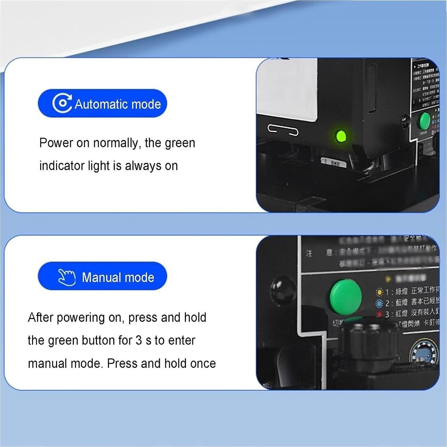 Pinzatrice elettrica con sensore intelligente, funzionamento touchless, 120 punti/min, pinzatura piatta, margini regolabili (1-15 cm)