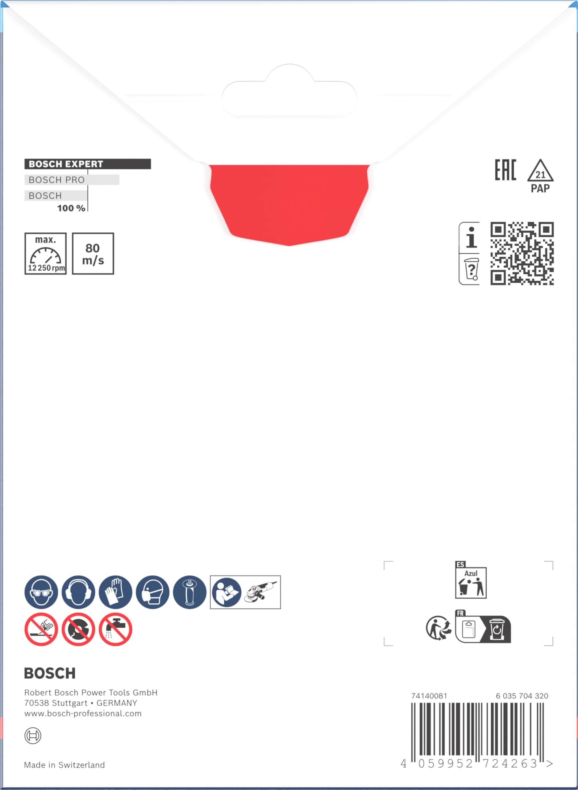 Bosch 1x Disque à tronçonner EXPERT Carbide Multi Wheel (pour Bois dur, Bois clouté, Ø 125 mm, Professional Accessoire Petite meuleuse angulaire)