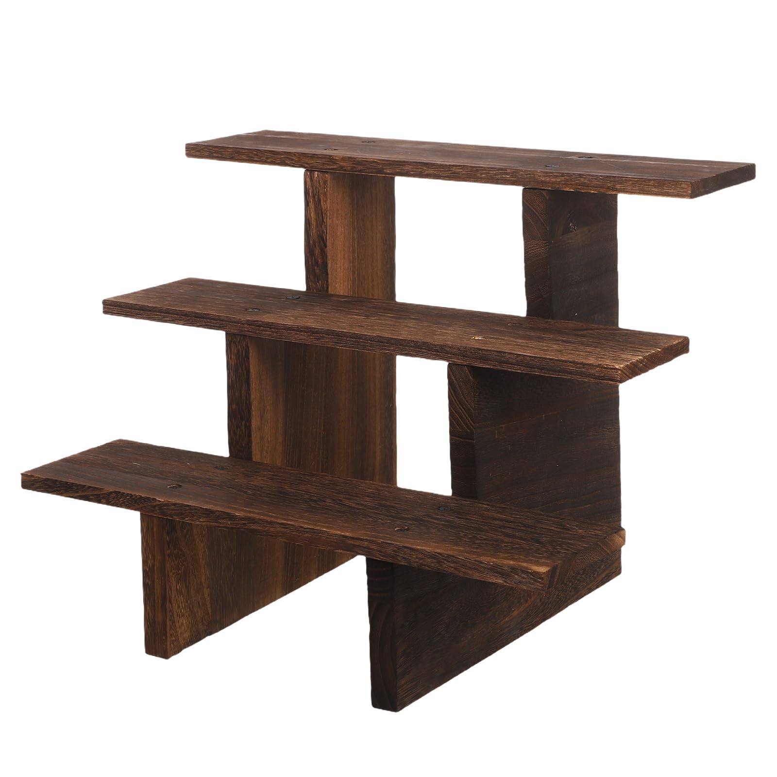 balacoo 40cm Präsentationsständer Dreistufig Holz für Schmuck und Figuren