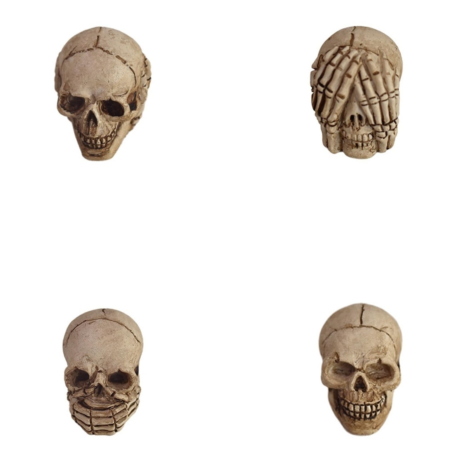 OTKSMDYY 20PCS Miniature Skeleton Heads For Halloween Decorations, Spooky Atmosphere Ornaments