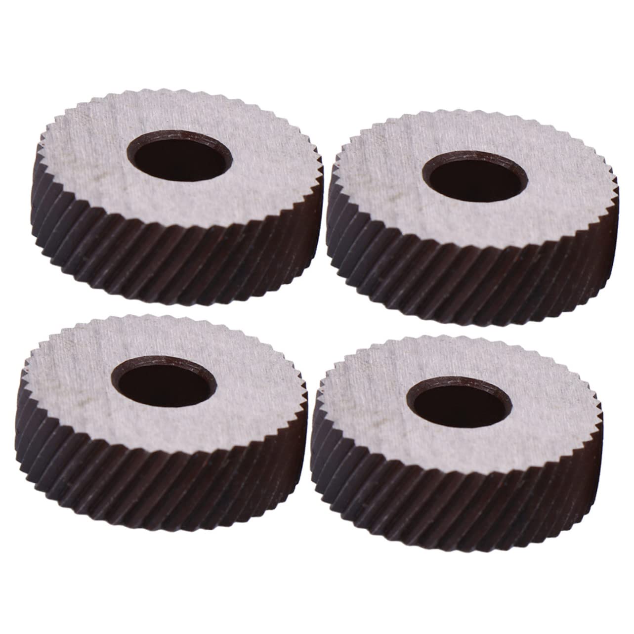 BESTonZON 4pcs Knurling Wheel Set 1.5mm 1.8mm Handwheel Linear Knurling Tool Wheel