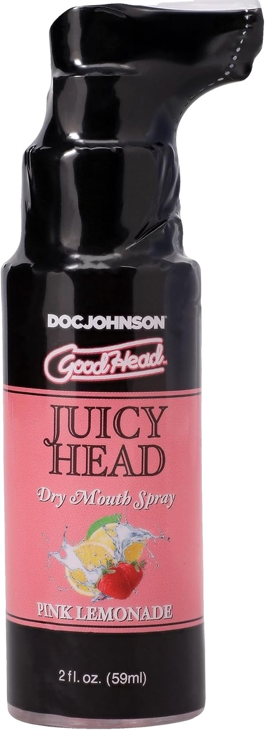 Doc Johnson GoodHead - Juicy Head - Dry Mouth Spray - Instantly Moisturize Your Mouth - Cotton Candy - 2 fl. oz. (59ml)
