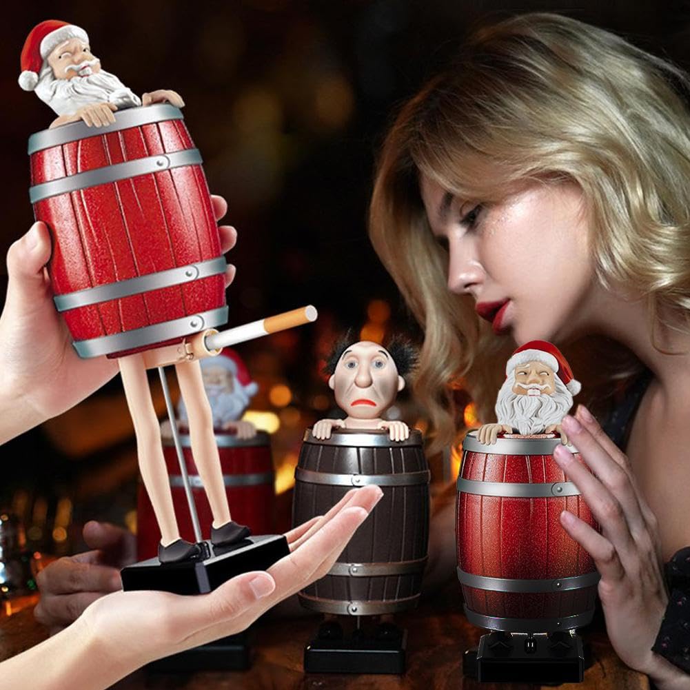 Amazon.com: Funny Cigarette Dispenser,Prank Santa Cigarette Case  Holder,Santa Claus in The Wooden Barrel Figurine Statue Cigarette Holder  Case for Christmas Party Home Decor,Spoof Gift for Man (2PCS) : טיפוח  הבריאות והבית