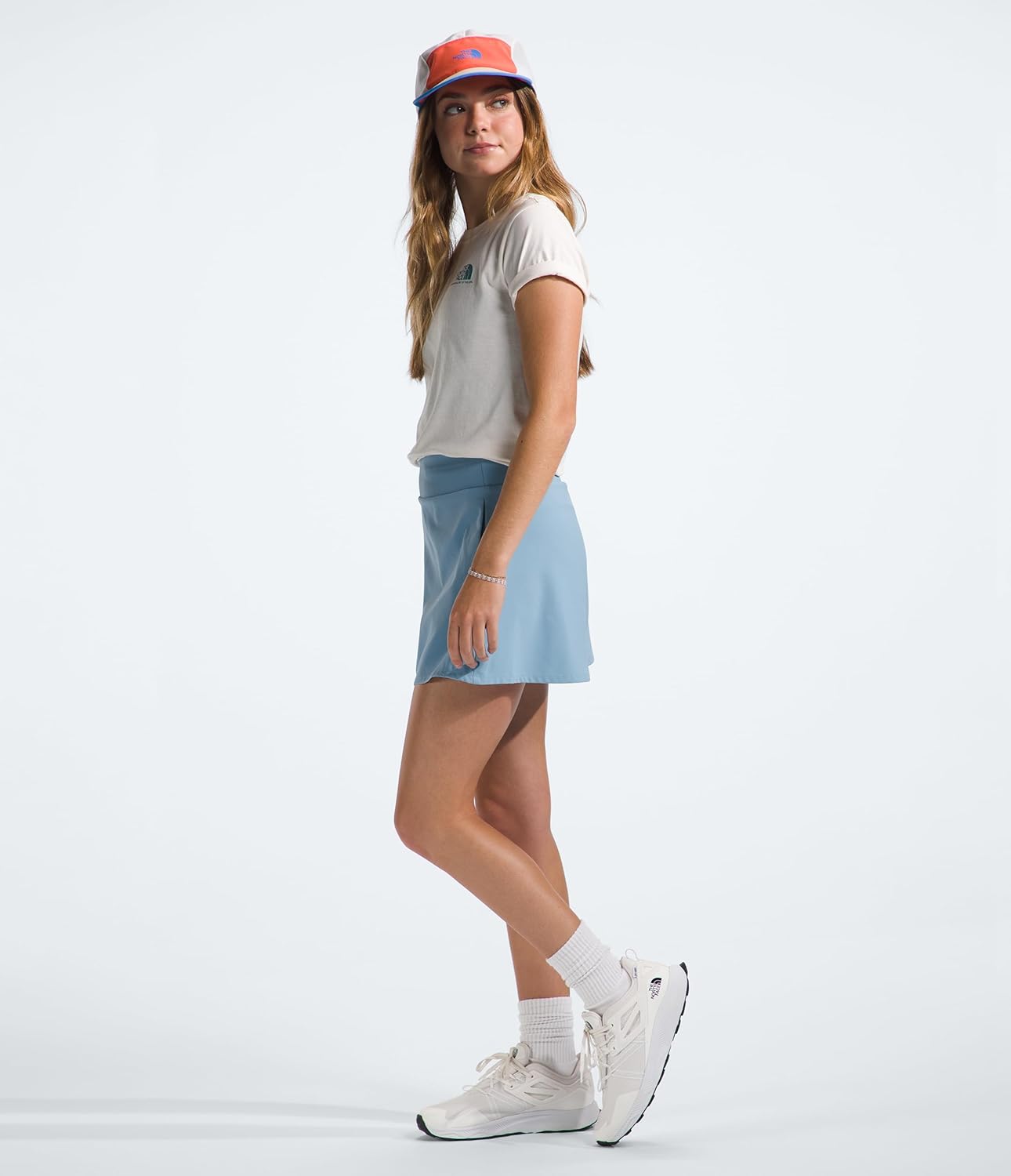 The North Face Girls On The Trail Skirt, S, Steel Blue