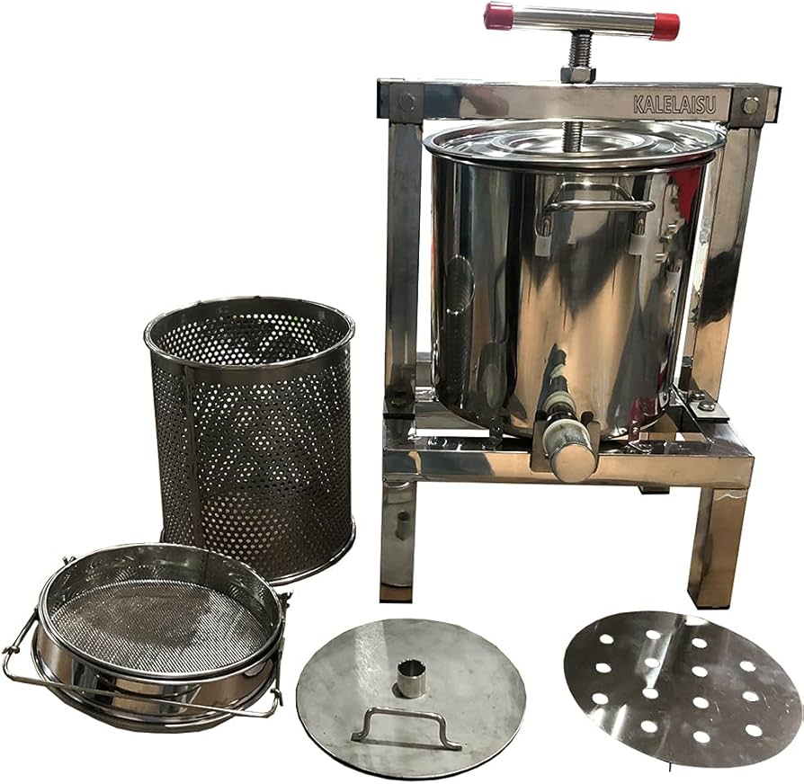 Amazon | KALELAISU 蜂蜜圧搾機 蜂蜜 養蜂器具 15L大容量 六級濾過
