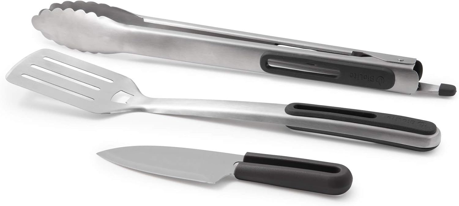 BioLite, Prep & Grill Roll-Up Cooking Utensil Kit for Kitchen, BBQ, Camping and Grilling