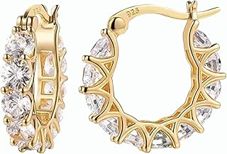 U字型のイヤリング絶妙な完全侵入ジルコンレースのイヤリング高アレルギーのフープイヤリング記念結婚式の贈り物