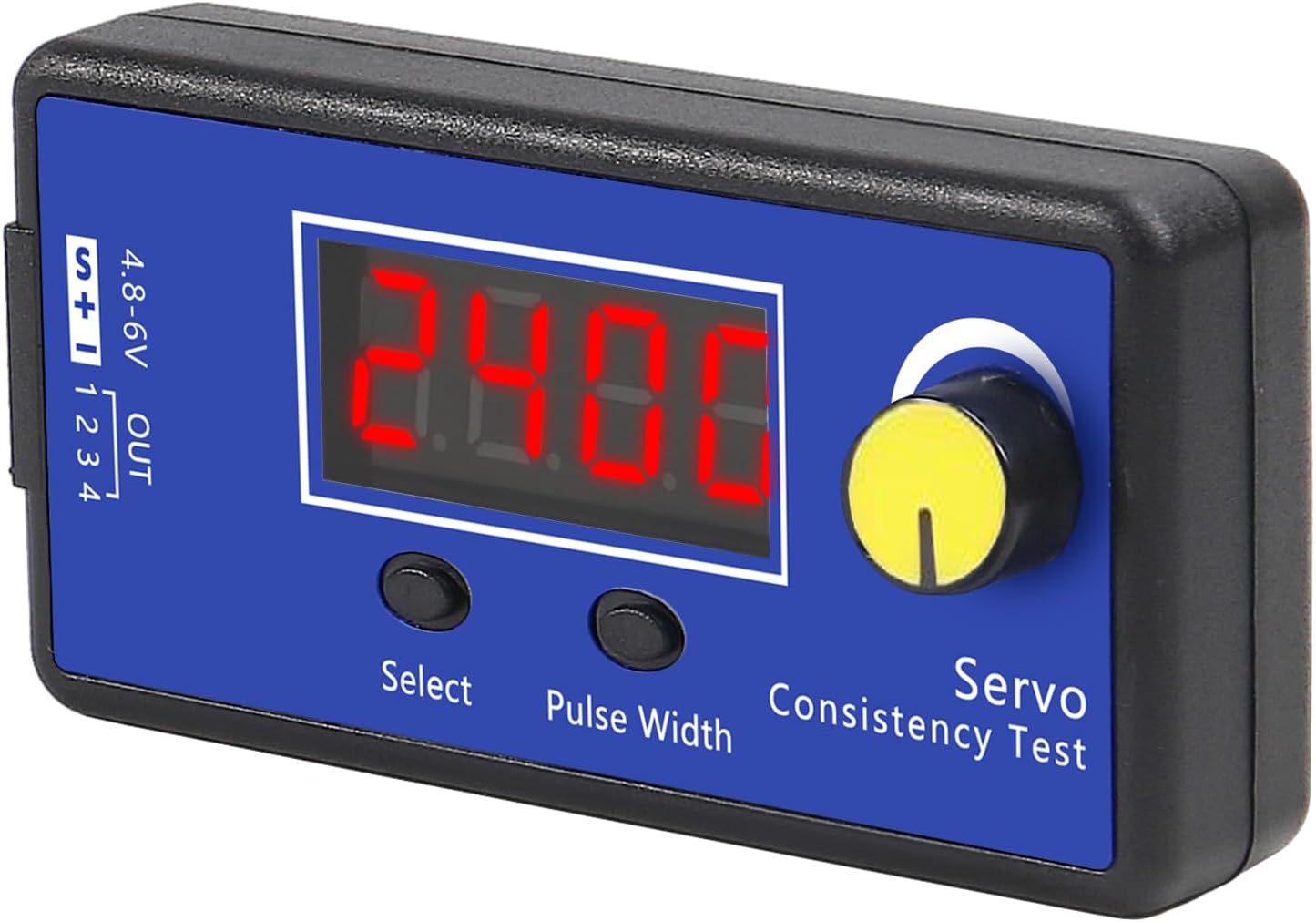 RC Servo Tester Digital Tester Speed Controller Analog Digital Function ESC Consistency Multifunctional Steering Gear Tester with Display for RC Helicopter Tester Airplane Car Boat Motor